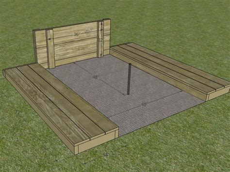 Building a horseshoe pit Horseshoe Pit Frame Enjoy some games outside with your own horseshoe pit